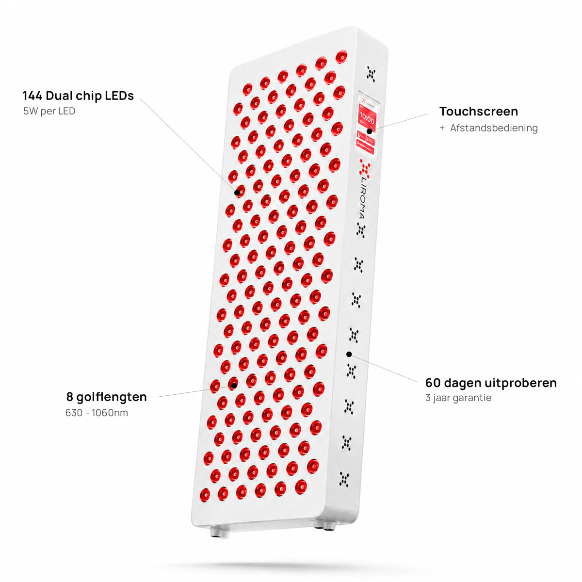 PrimeFORCE Advanced Gen5 (Red Light Therapy) – Ideal for home use – Dual chip – 64x23x6,5cm
