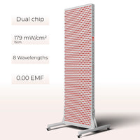 Liroma PrimeFORCE Ultra rood licht therapie paneel op verrijdbare vloerstandaard met specificaties